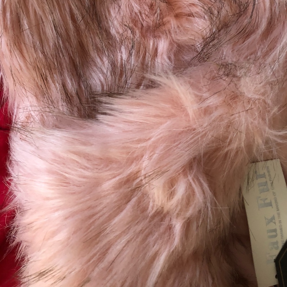 CI Sono Faux Fur collection pink vest size Large - Picture 6 of 6